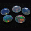 6x8mm -The Most Best High Quality in The World - Ethiopian Opal - Super Sparkle Faceted Cut Stone Every Pcs Have Amazing Full Flashy Multy Fire - 5pcs